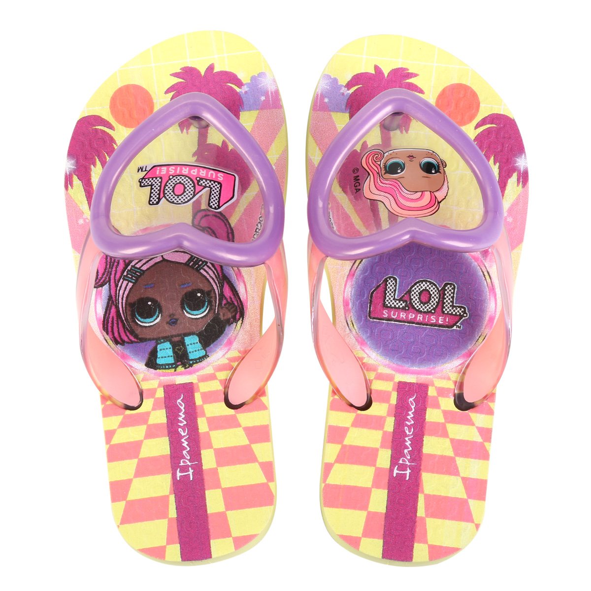 Chinelo Infantil Grendene Kids Ipanema Lol Surprise Summer Feminino -  Amarelo | Zattini