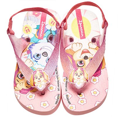 Chinelo Infantil Grendene Kids Patrulha Canina Friends Menina - Feminino