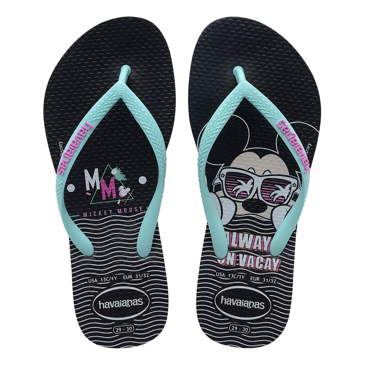 Chinelo Infantil Havaianas Kids Disney Cool - Preto Menor preço em Chinelo Infantil Havaianas Kids Disney Cool - Preto