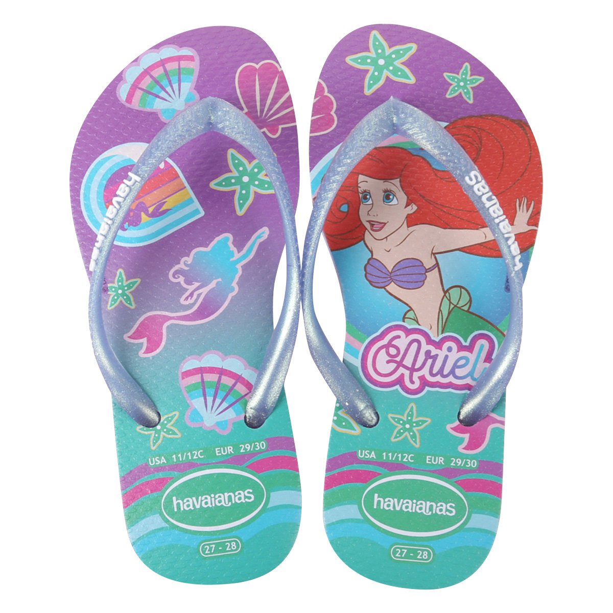 Chinelo Infantil Havaianas Slim Disney Princesas - Verde+Roxo é ruim? Chinelo Infantil Havaianas Slim Disney Princesas - Verde+Roxo é boa?