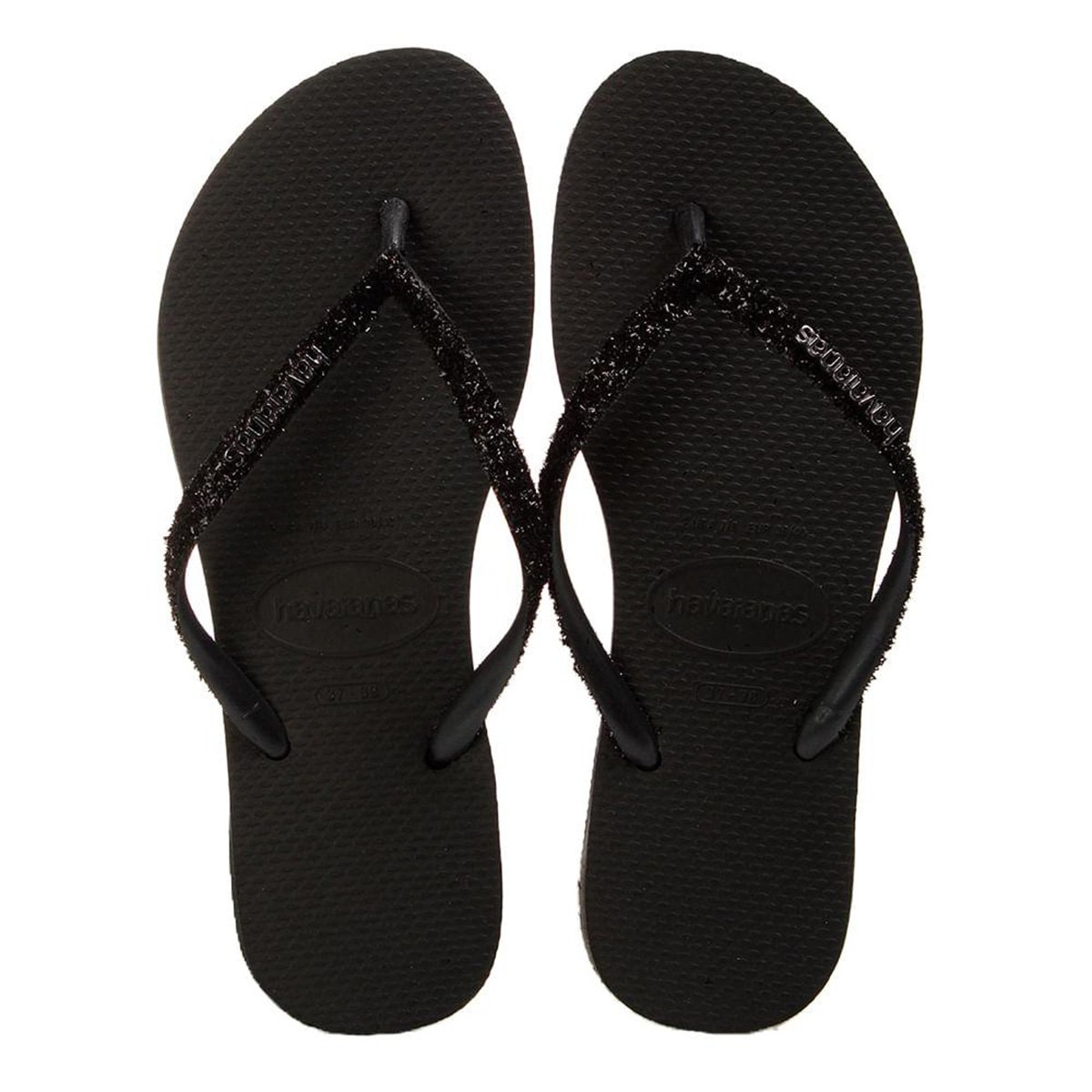 Chinelo Infantil Havaianas Slim Glitter II Feminino - Preto+Cinza é ruim? Chinelo Infantil Havaianas Slim Glitter II Feminino - Preto+Cinza é boa?