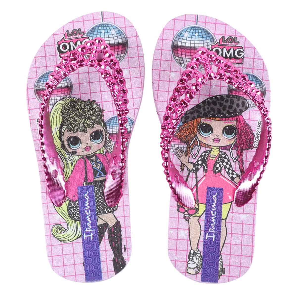 Chinelo Infantil Ipanema Lol Omg - Rosa Menor preço em Chinelo Infantil Ipanema Lol Omg - Rosa