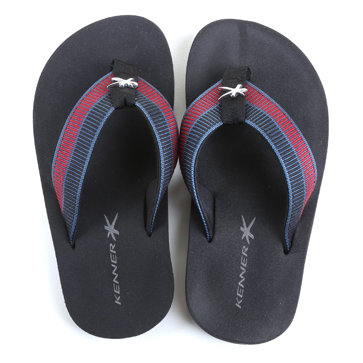 Chinelo Infantil Kenner One TKS Duo - Azul Petróleo+Vermelho Menor preço em Chinelo Infantil Kenner One TKS Duo - Azul Petróleo+Vermelho