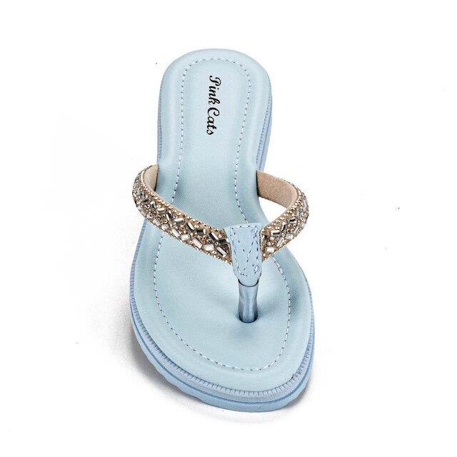Chinelo Infantil Menina Pink Cats V4041 Celeste