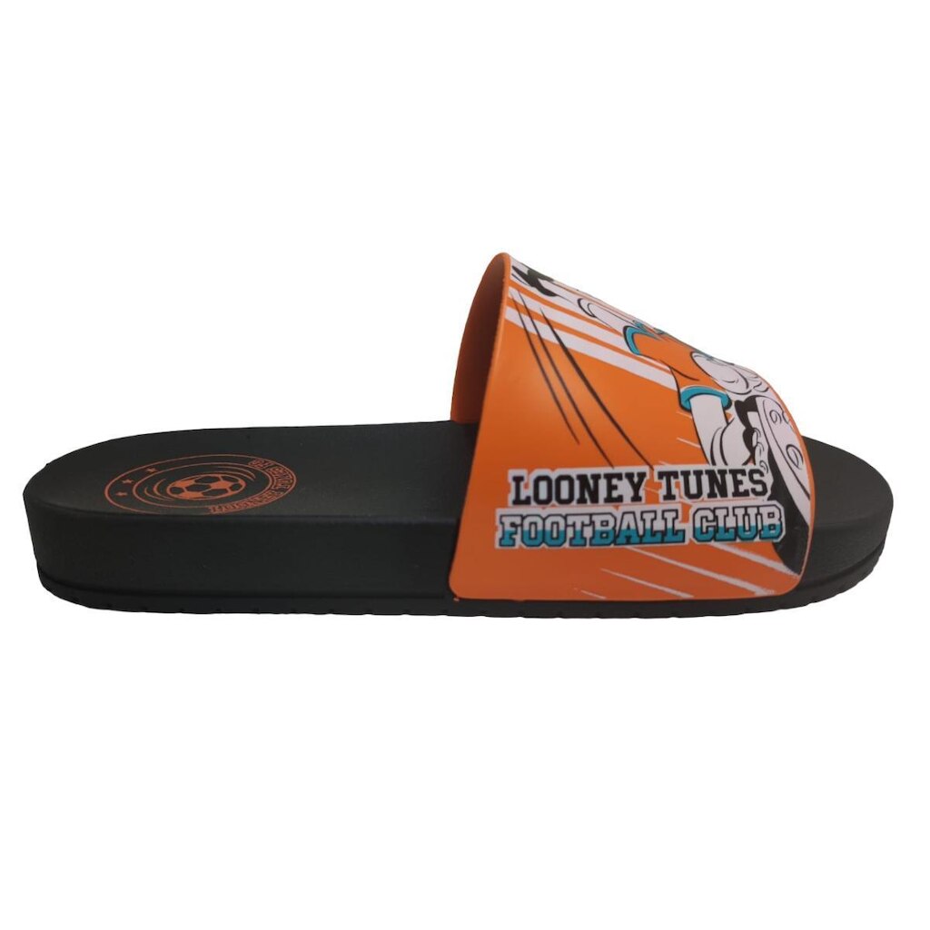 Chinelo Infantil Menino Gaspea Borracha Looney Tunes Com Futebol De Botão 22766