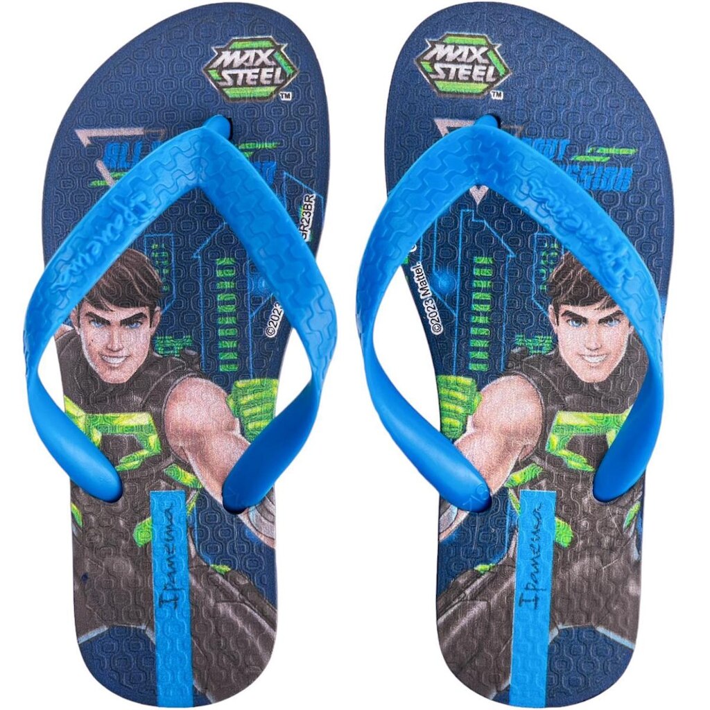 Chinelo Infantil Personagens Menino Max Steel Grendene Macio