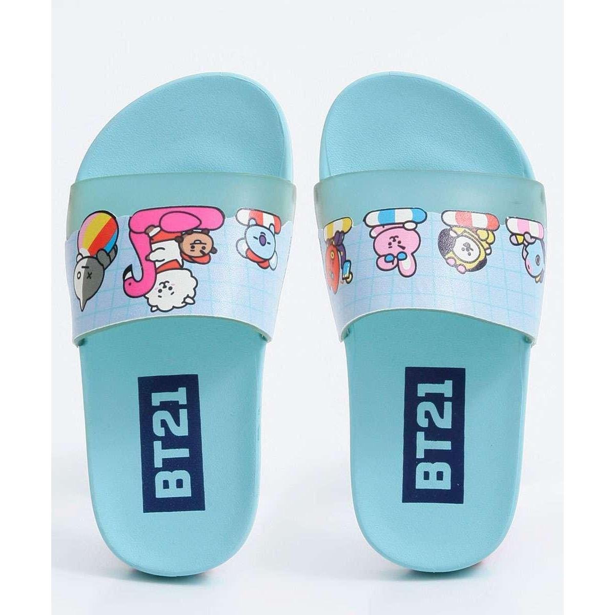 Menor preço em Chinelo Infantil Slide BT21 Grendene Kids -14311 - Azul