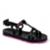 Chinelo Infantil Slide Feminino Sandália Rasteirinha Rasteira Menina - Preto