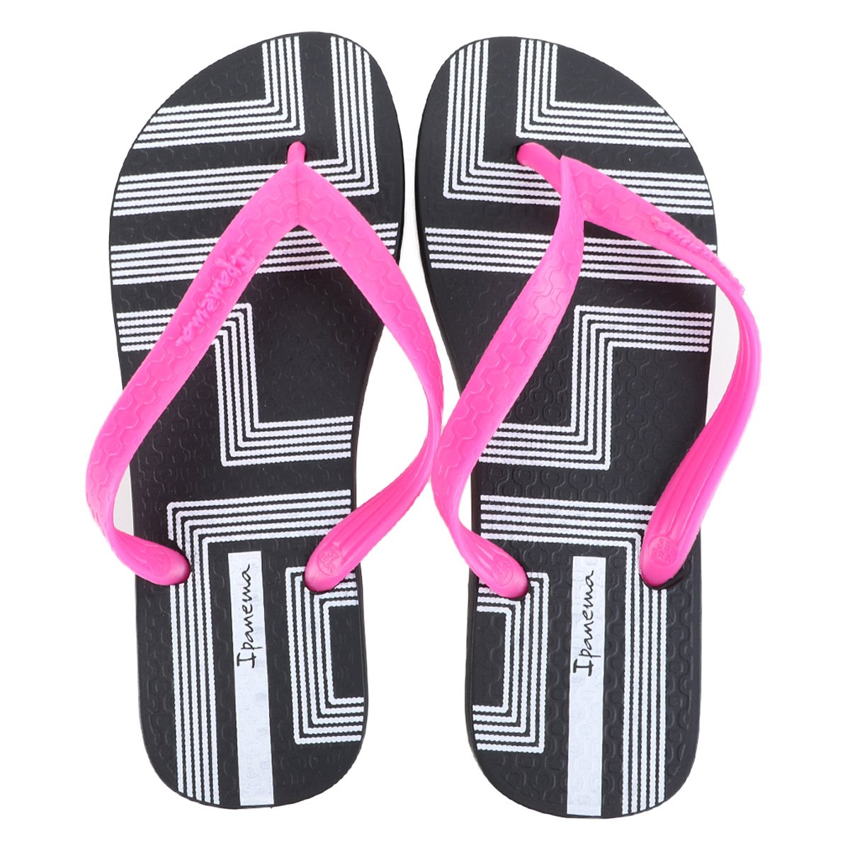 Chinelo Ipanema Básico Animal Print Feminino - Preto Menor preço em Chinelo Ipanema Básico Animal Print Feminino - Preto