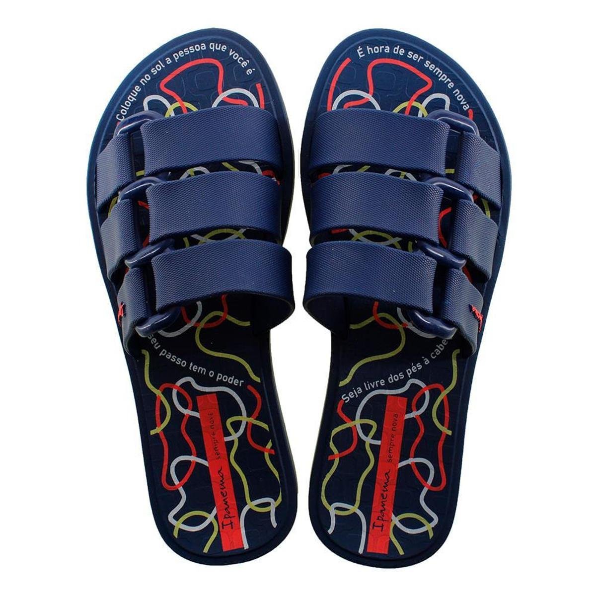 Chinelo Ipanema Bold Print Azul Feminino 36 Menor preço em Chinelo Ipanema Bold Print Azul Feminino 36