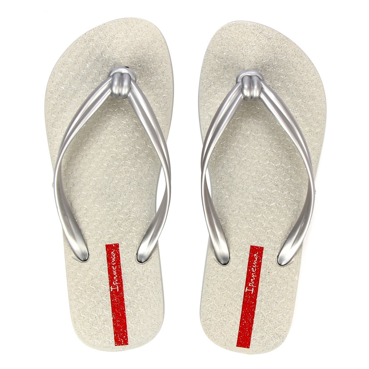 Chinelo Ipanema Elo Chic Feminino - Cinza+Prata Menor preço em Chinelo Ipanema Elo Chic Feminino - Cinza+Prata