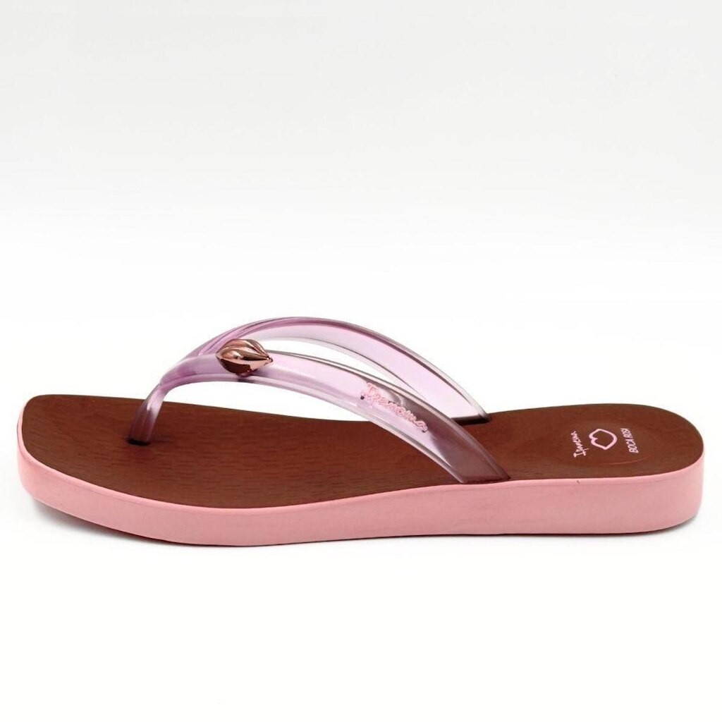 Chinelo Ipanema Tira Larga Pluma Boca Rosa Feminino