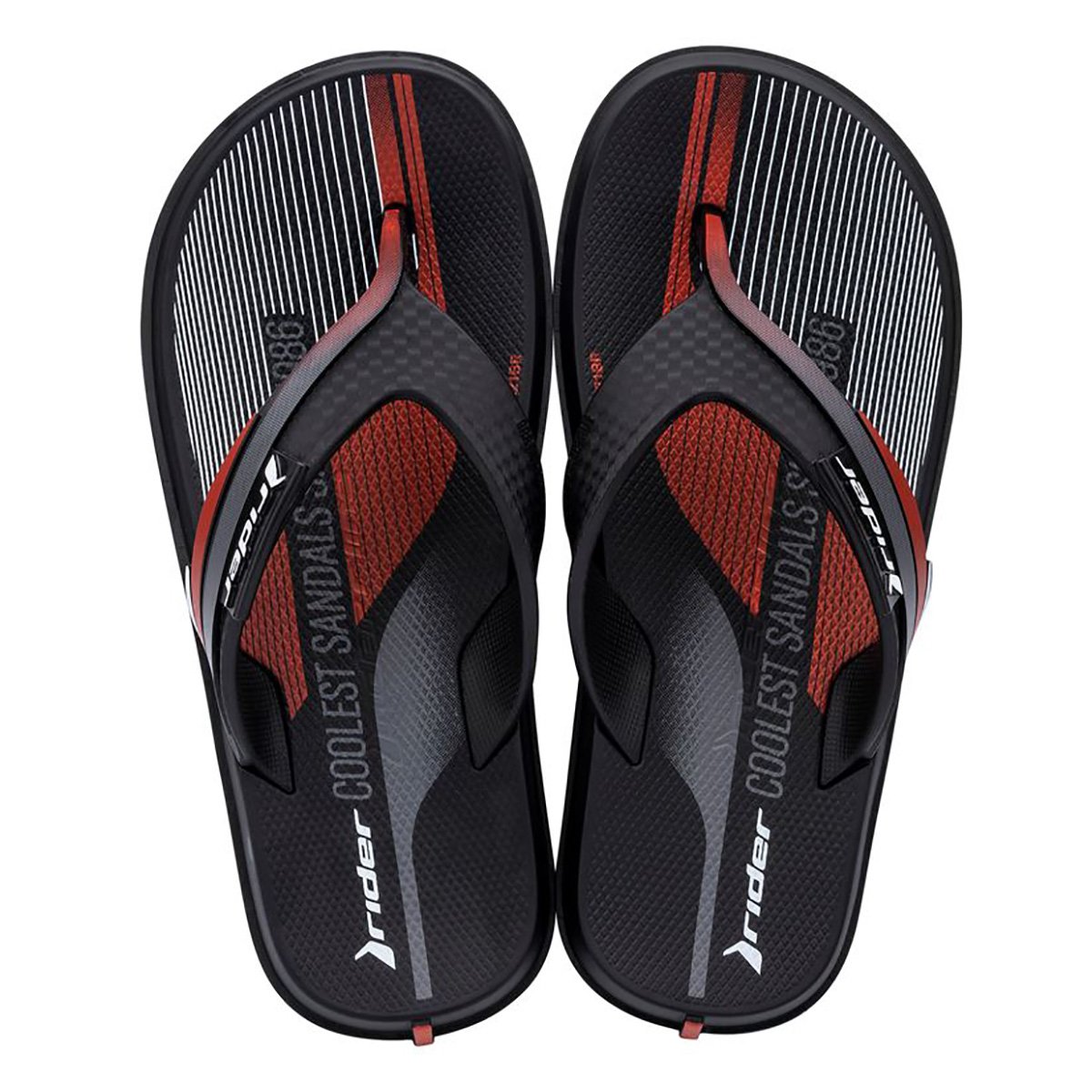 Chinelo Juvenil Rider R Line Unissex - Preto+Grafite é boa?
