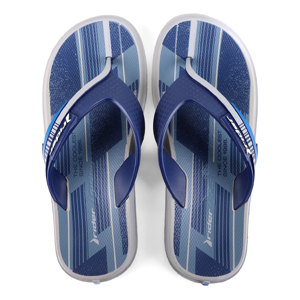 Chinelo Juvenil Rider R Line Unissex - Cinza+Azul é ruim? Chinelo Juvenil Rider R Line Unissex - Cinza+Azul é boa?