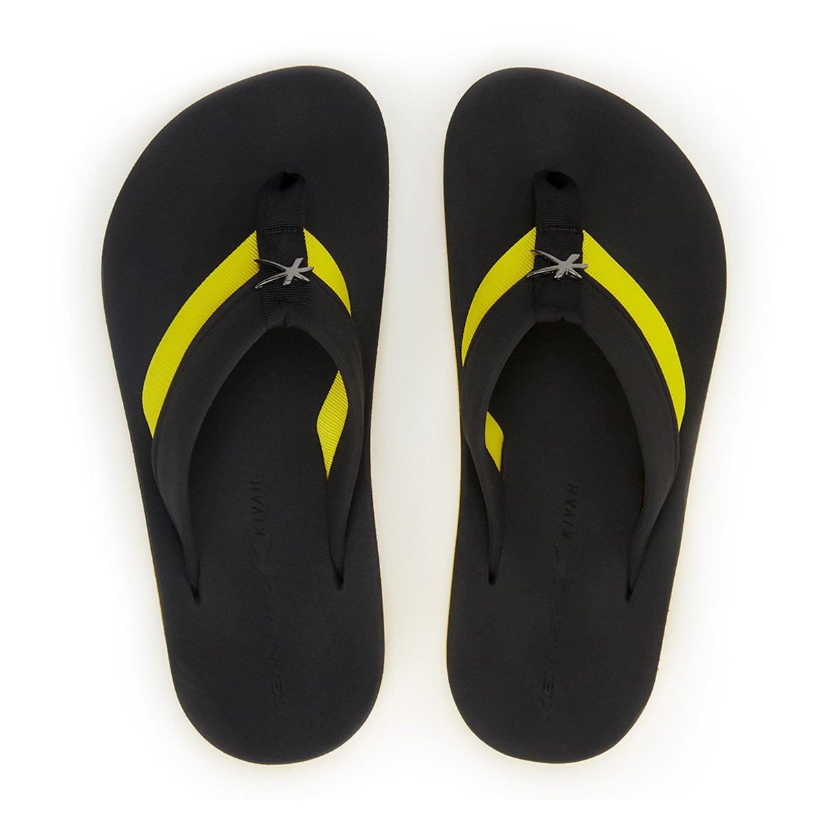 Chinelo Kenner Kivah Cover Highlight Masculino - Preto+Amarelo Menor preço em Chinelo Kenner Kivah Cover Highlight Masculino - Preto+Amarelo
