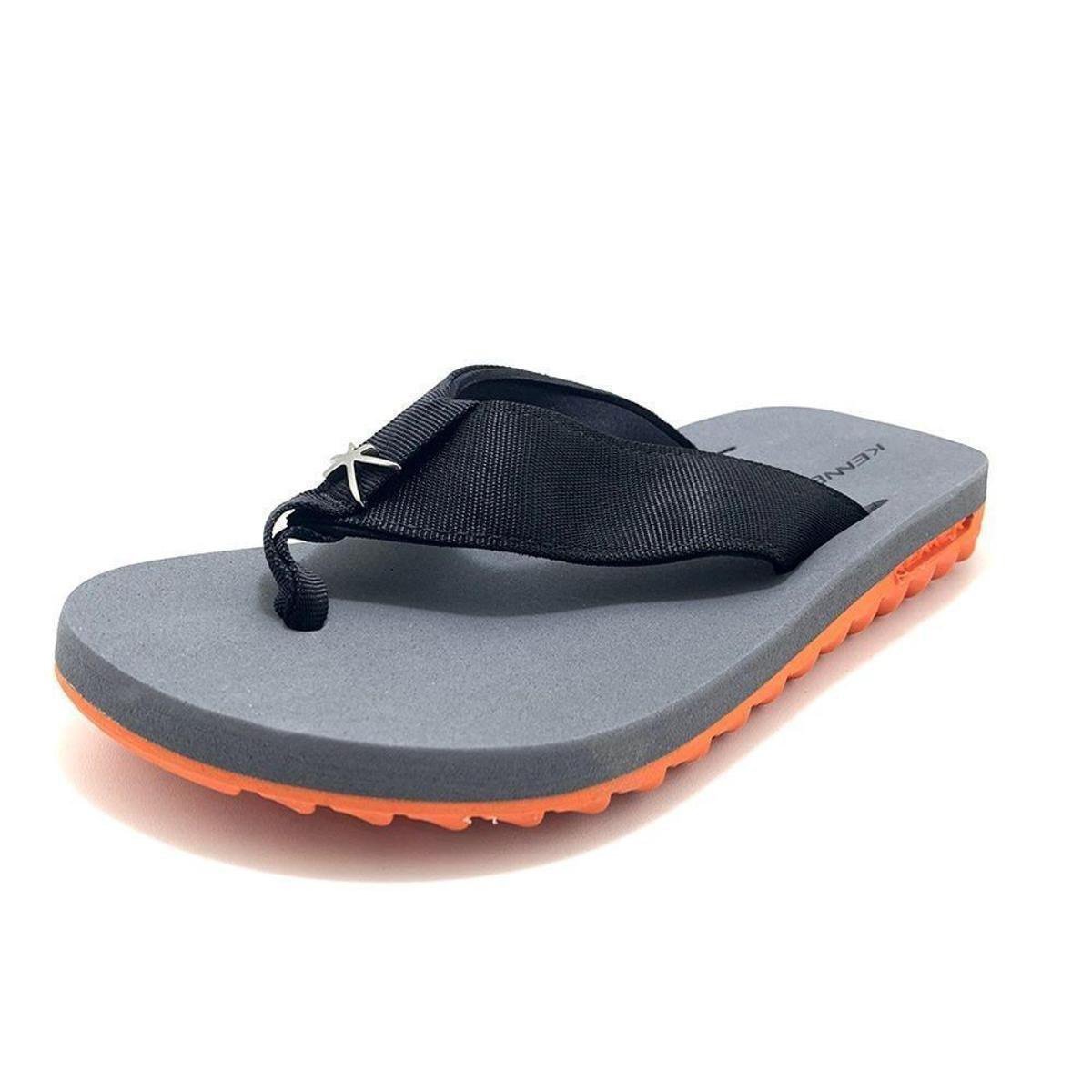 Chinelo Kenner Kivah Masculino - Cinza+Preto Menor preço em Chinelo Kenner Kivah Masculino - Cinza+Preto