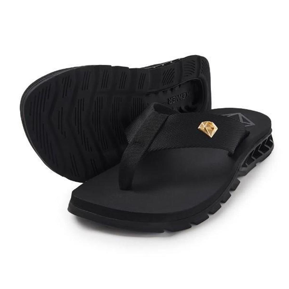 Chinelo Kenner Rakka Preto diamante L7 inf Kids Menor preço em Chinelo Kenner Rakka Preto diamante L7 inf Kids