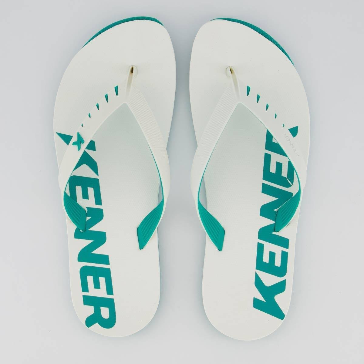 Chinelo Kenner RED Branco e Verde Menor preço em Chinelo Kenner RED Branco e Verde