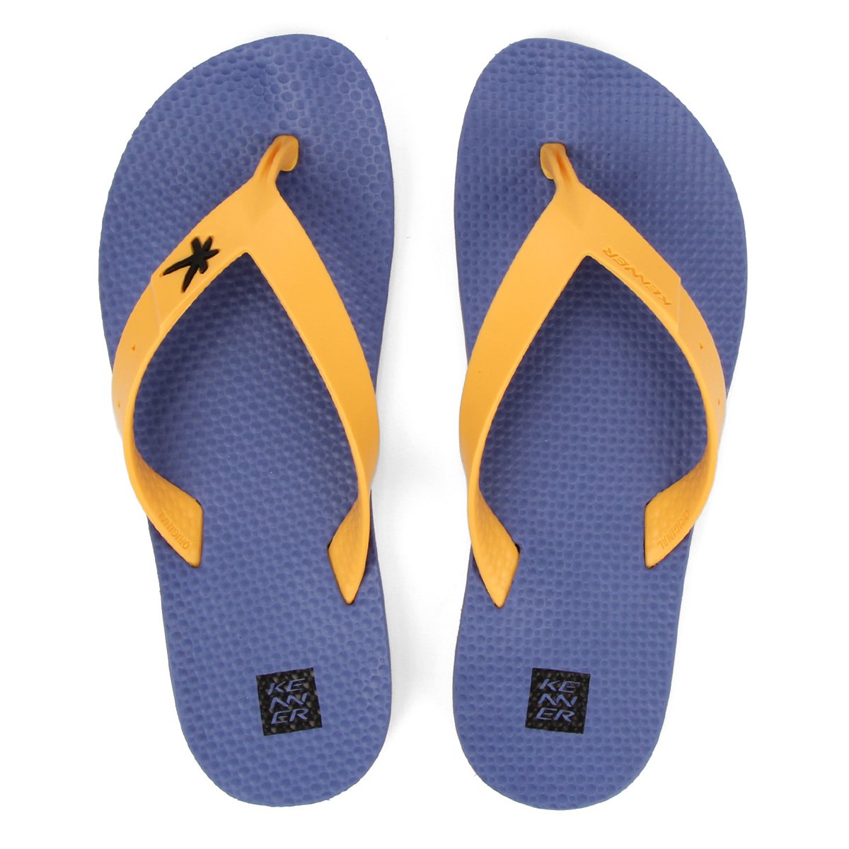 Chinelo Kenner Summer Fun Boy Masculino - Azul+Laranja Menor preço em Chinelo Kenner Summer Fun Boy Masculino - Azul+Laranja