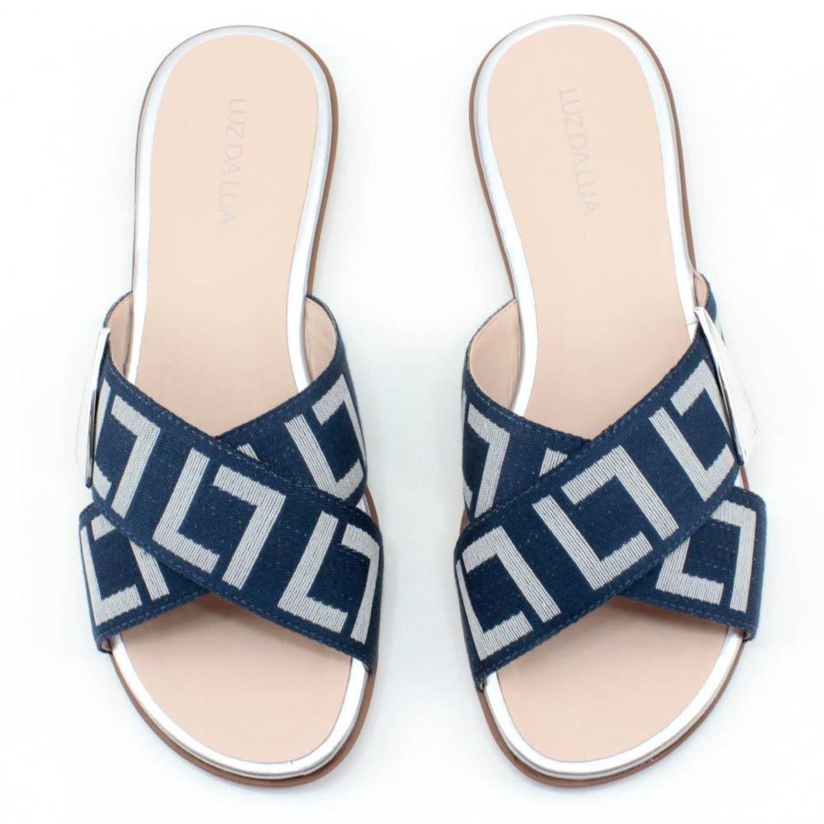Chinelo Luz da Lua Gorgurão - Azul | Zattini