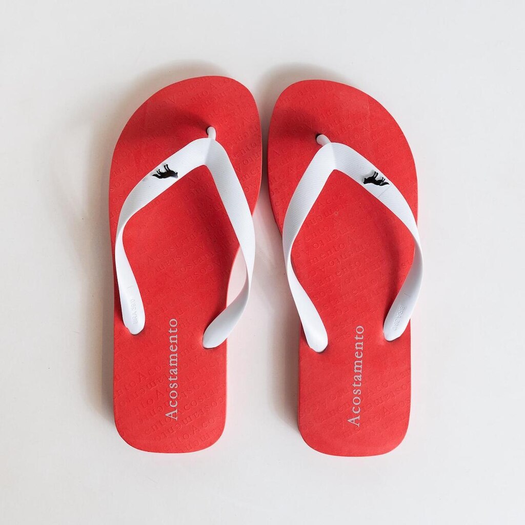 Chinelo Masculino Acostamento Basic Vermelho