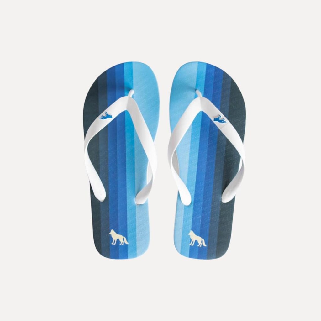 Chinelo Masculino Acostamento Listras Branco e