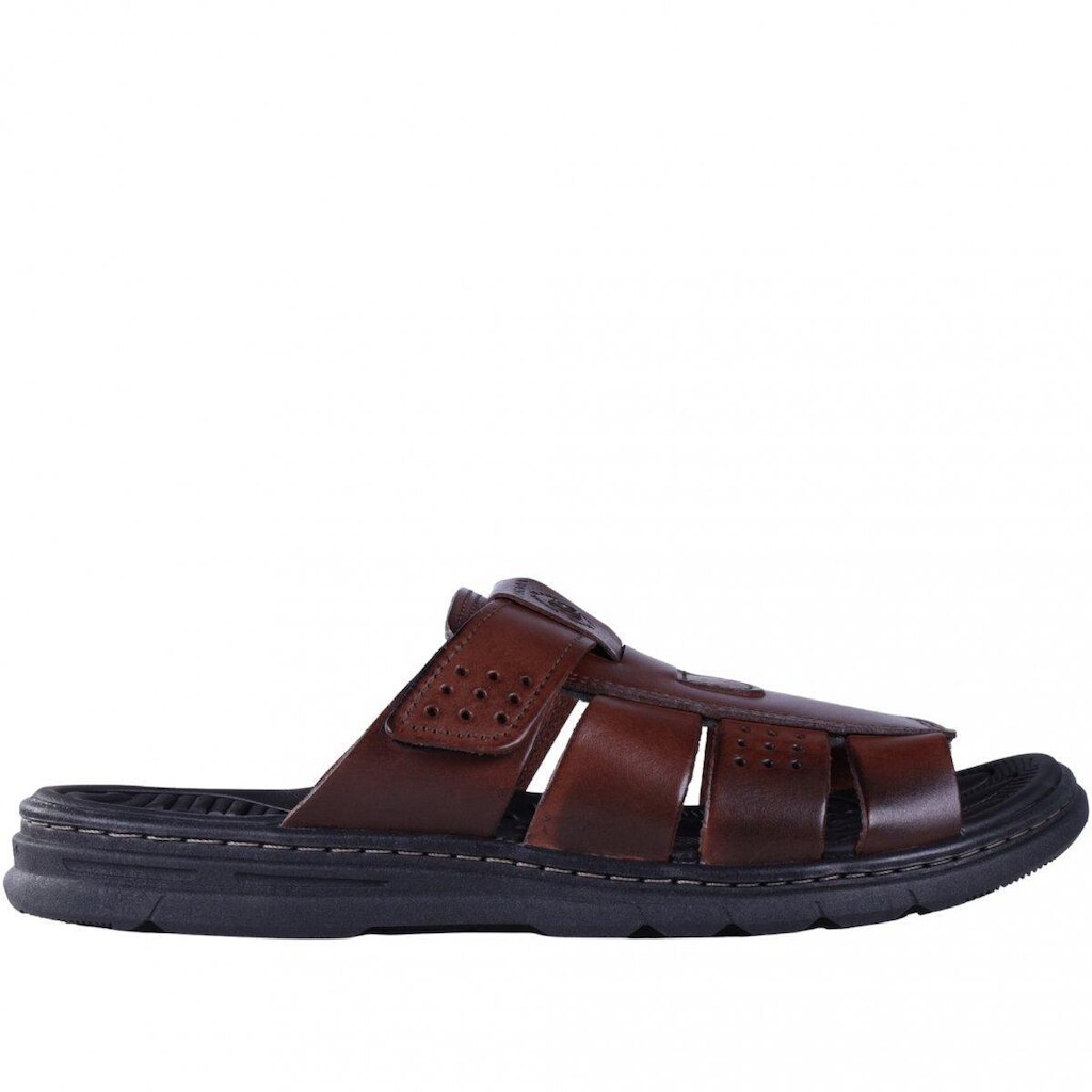 Chinelo Masculino Anatômico em Couro Pegada 134206