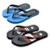 Chinelo Masculino Borracha Macio Conforto Duas Tiras Kit 2 - Preto+Azul