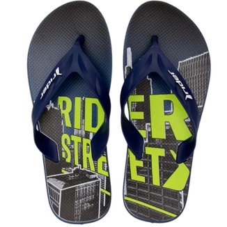 Chinelo Masculino de Dedo Rider City 12107 Azul - Azul - 43