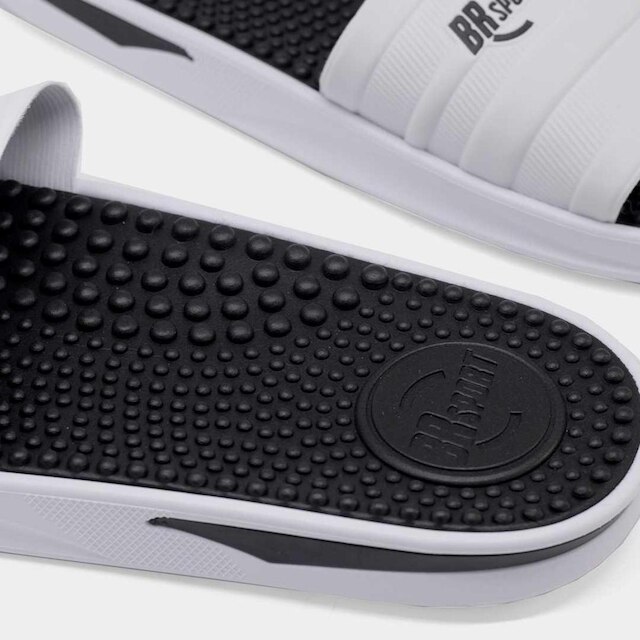 Chinelo Masculino Gaspea Way Br Sports 2254105 Branco/Preto