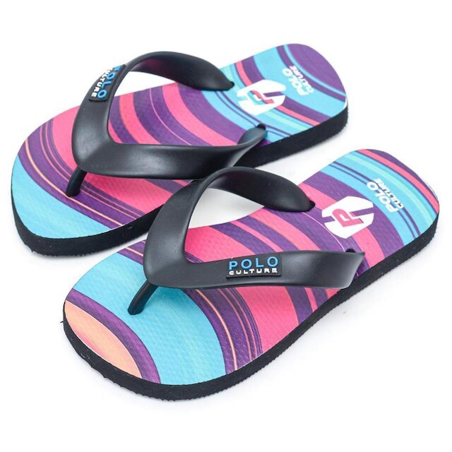 Chinelo Masculino Infantil Borracha Estampado Tiras Larga