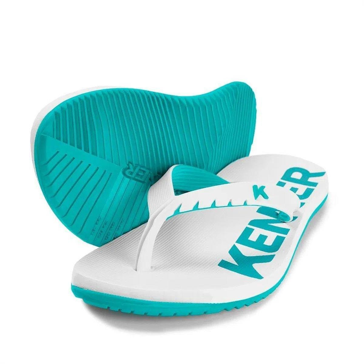 Chinelo Masculino Kenner Red DNN23- Branco/ verde Menor preço em Chinelo Masculino Kenner Red DNN23- Branco/ verde