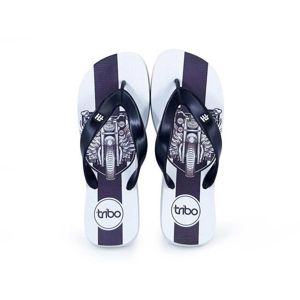 Chinelo Masculino Macio Borracha Estampado Tiras Largas