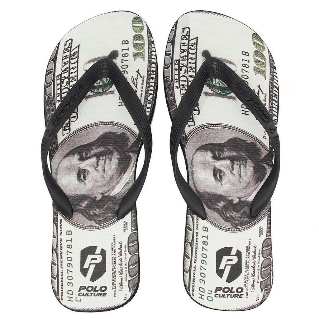 Chinelo Masculino Macio de Borracha Estampado Duas Tiras