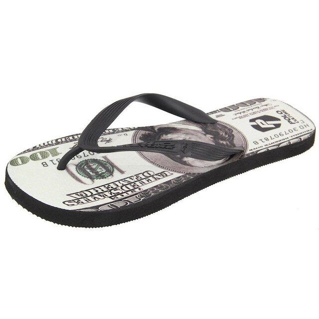 Chinelo Masculino Macio de Borracha Estampado Duas Tiras