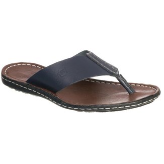 Chinelo MASCULINO Malbork em Couro AZUL 305