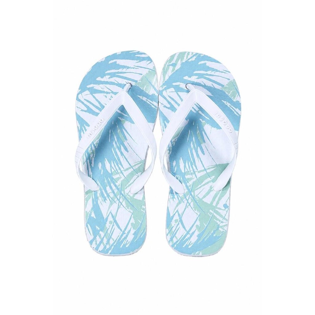 Chinelo Masculino Ogochi Estampado LIstra Branco 0002