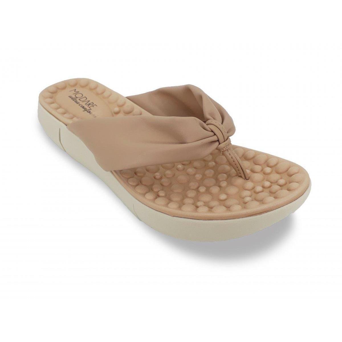 Chinelo Modare Ultra Conforto Feminino - Nude Menor preço em Chinelo Modare Ultra Conforto Feminino - Nude