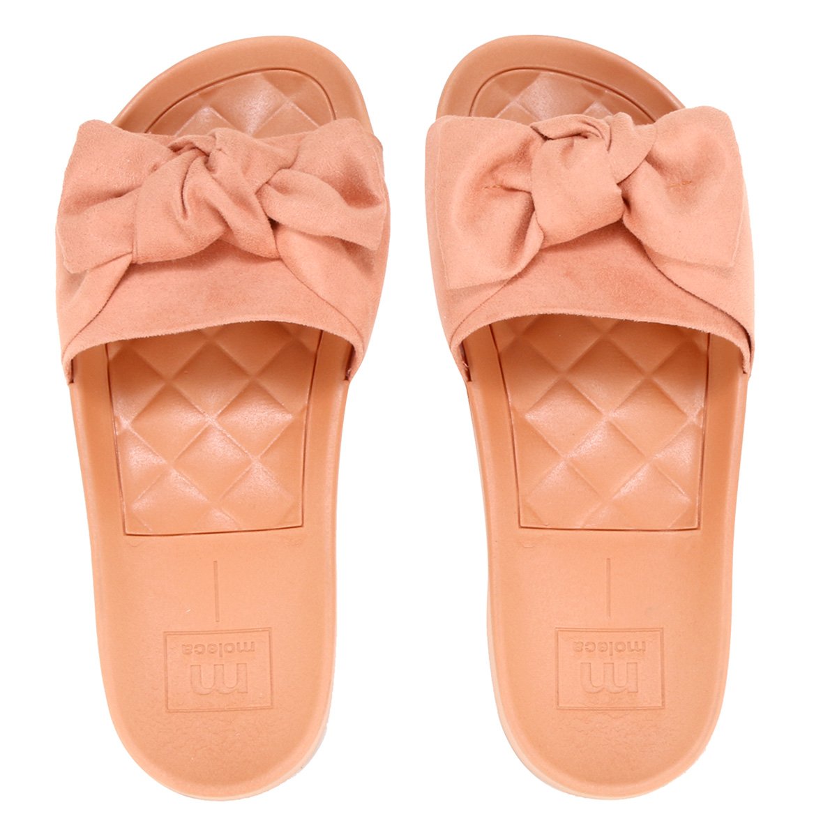 Chinelo Moleca Slide Com Laço Feminino - Laranja Menor preço em Chinelo Moleca Slide Com Laço Feminino - Laranja