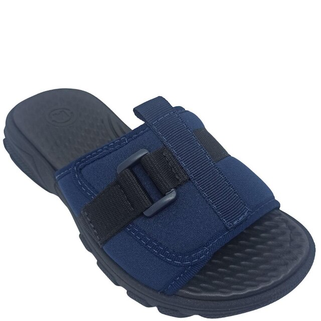 Chinelo Molekinho Menino Infantil com Enfeite de Fivela