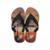 Chinelo Mormaii 10591 Graphics Tropical Dedo Pvc Macio Leve - Preto+Laranja