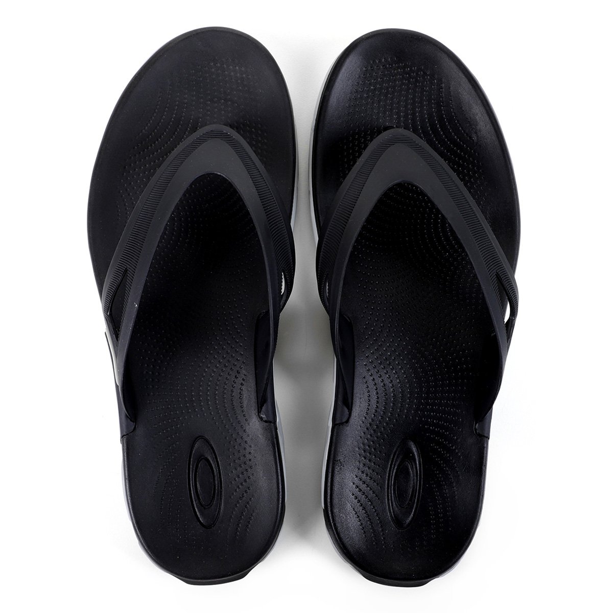 Chinelo Oakley Mod Rest II Masculino - Preto+Cinza Menor preço em Chinelo Oakley Mod Rest II Masculino - Preto+Cinza