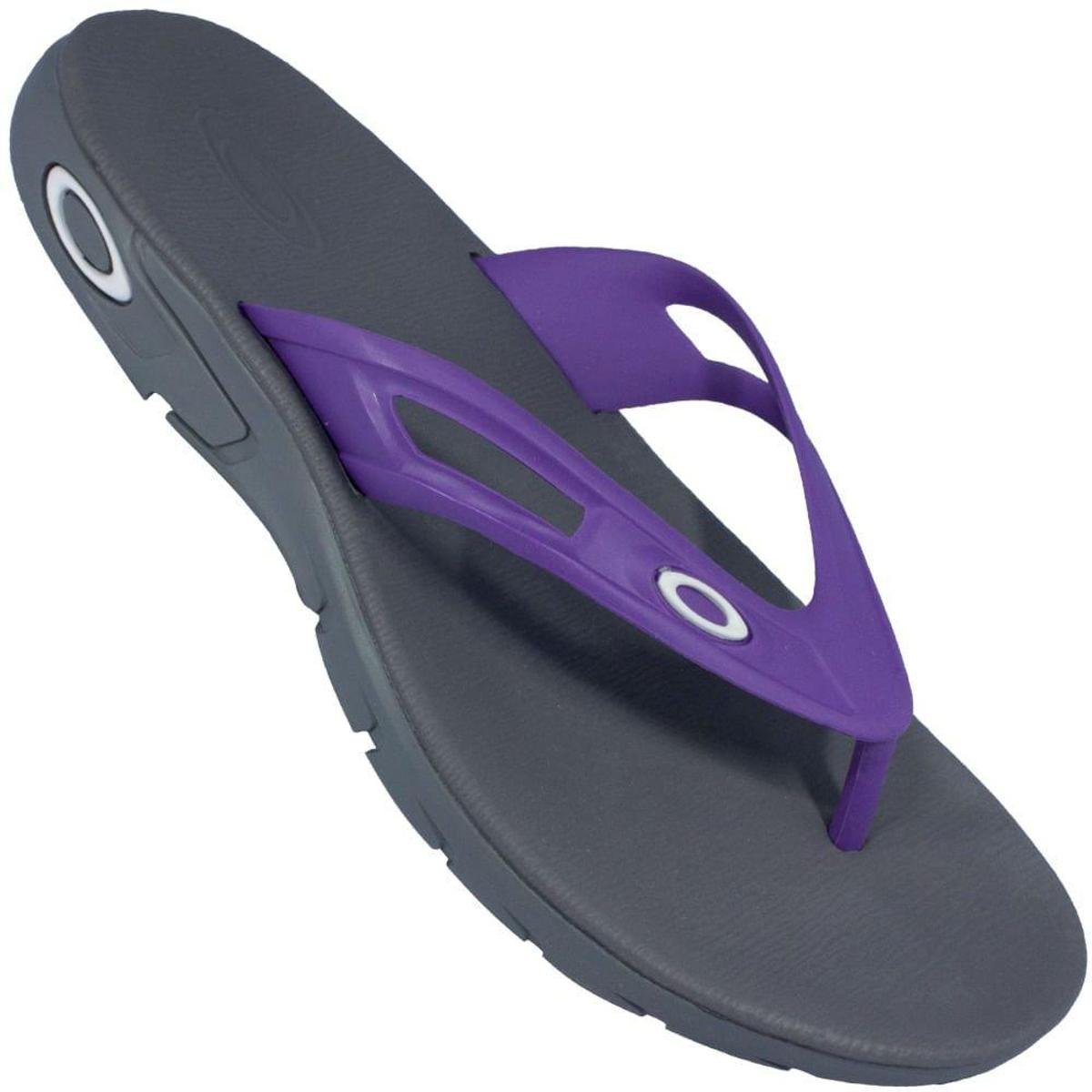Chinelo Oakley Rest 2.0 Masculino - Cinza+Roxo é ruim? Chinelo Oakley Rest 2.0 Masculino - Cinza+Roxo é boa?
