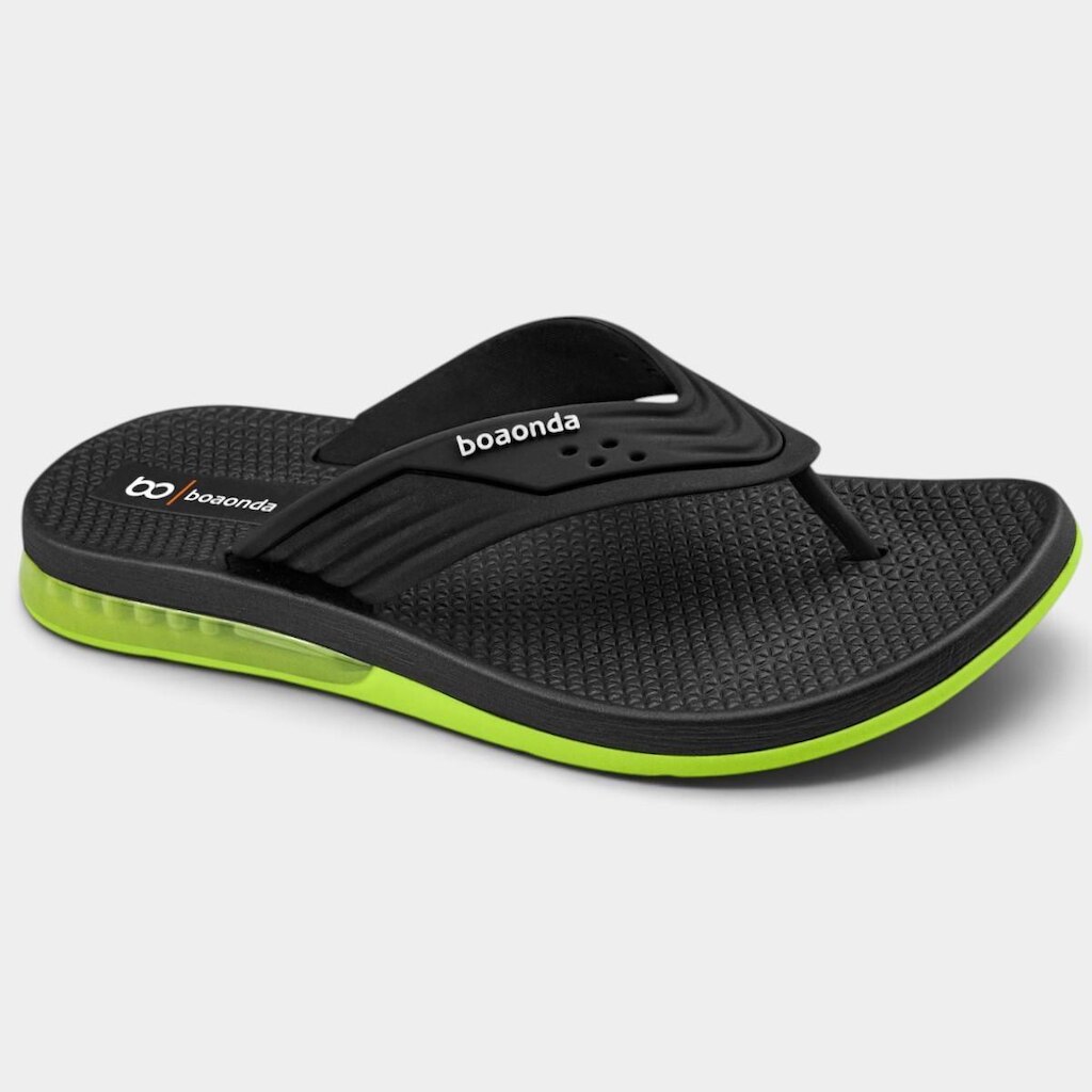 Chinelo Ortopédico Boaonda Colt Masculino - Preto e Verde - 43/44