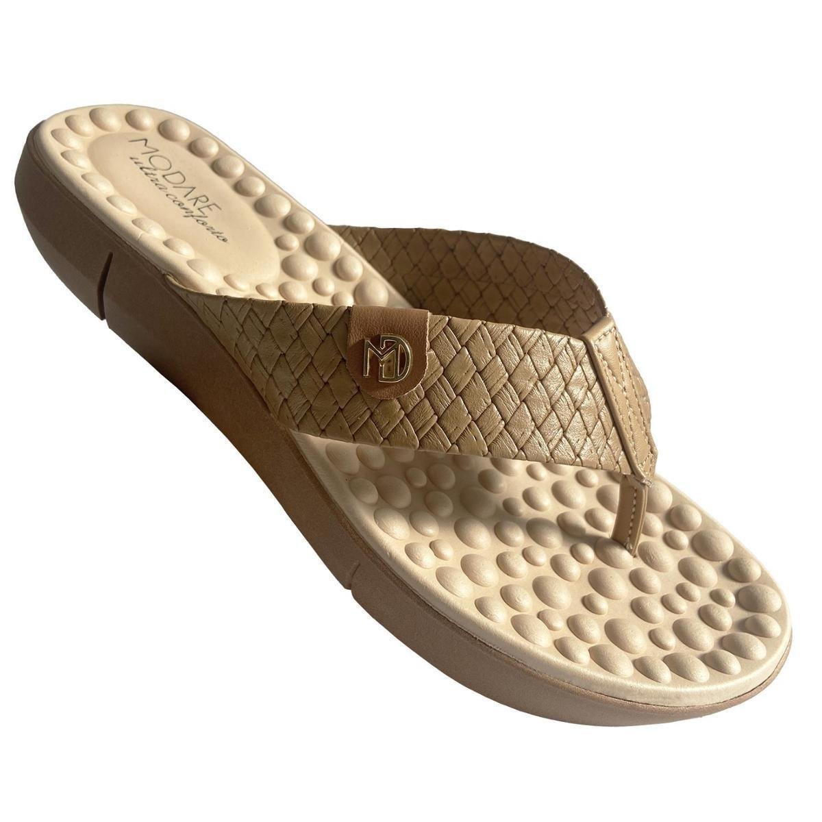 Chinelo Ortopédico Massageador Anabela Modare Ultraconforto