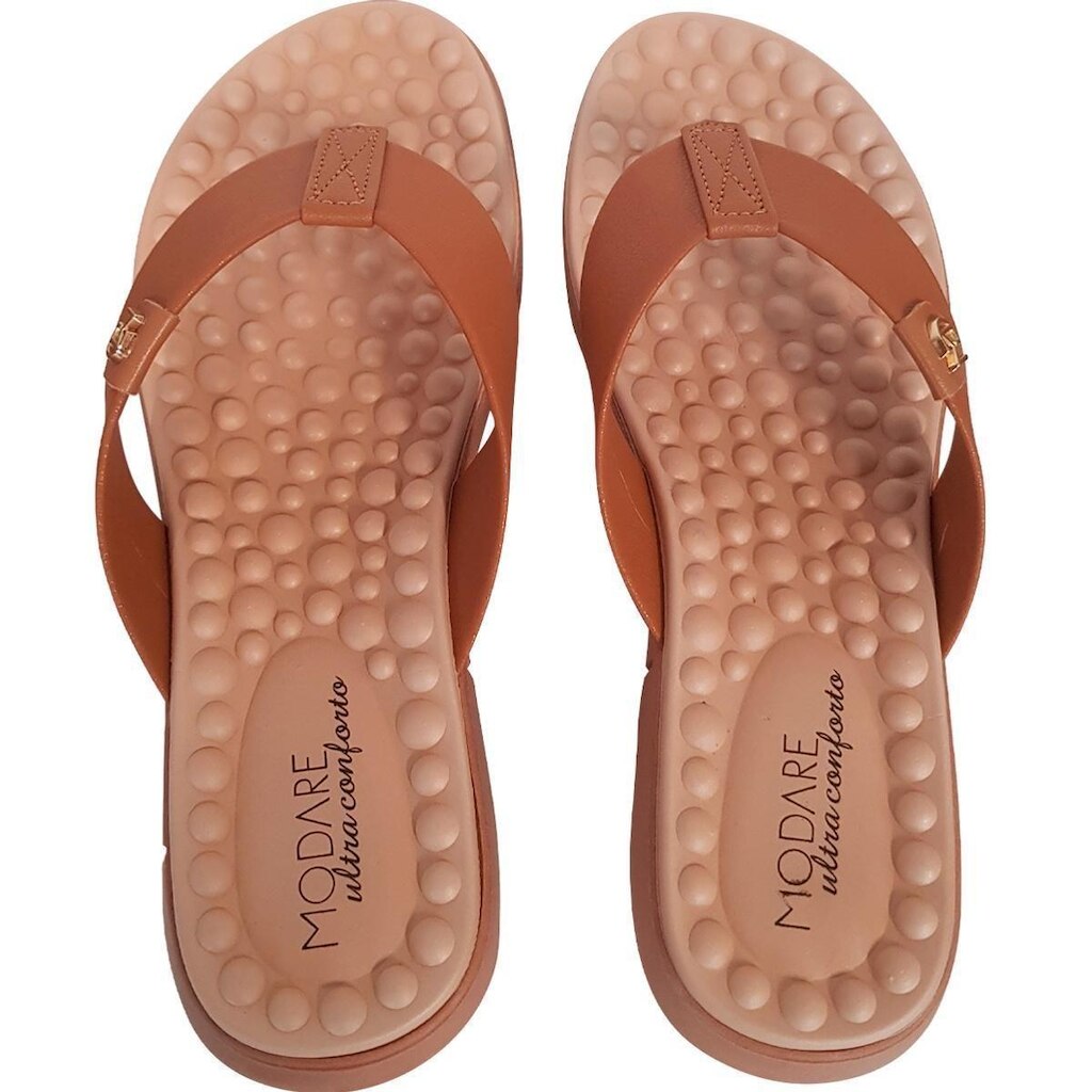 Chinelo Ortopédico Modare Feminino Esporão Massageador Macio Amortecedor Sandália Fascite Plantar