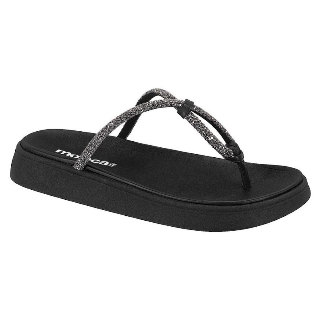 Chinelo Papete Da Moda Para Mulheres Strass Moleca 5499.104