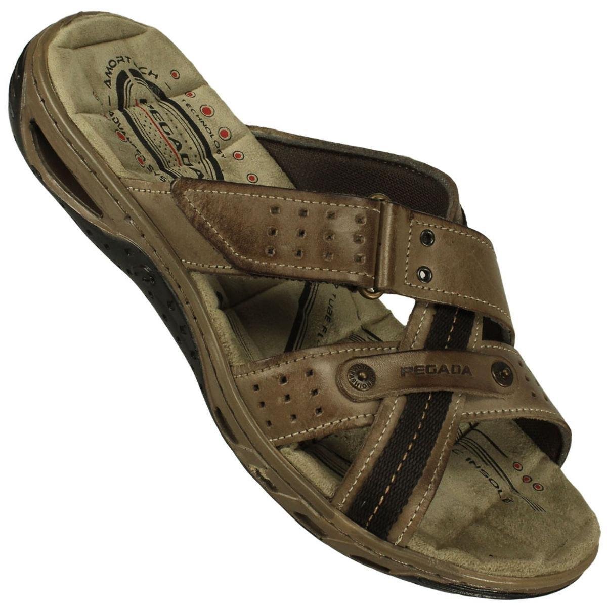 Chinelo Pegada 131601 Anilina Masculino - Marrom Menor preço em Chinelo Pegada 131601 Anilina Masculino - Marrom