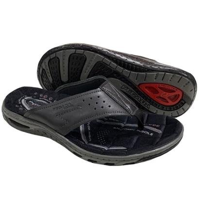 Chinelo Pegada Sandália Masculino Em Couro e Amortecedor 131663
