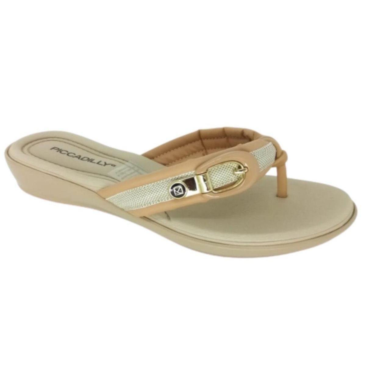 Chinelo Piccadilly  Feminino - Bege é boa?